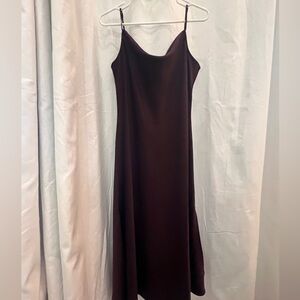 LOFT Cowl Neck Maxi Slip Dress - Deep purple